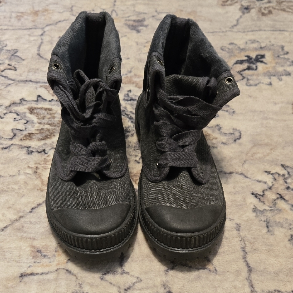 New Without Rags Very G Versatile Gray Combat Boots - Picture 2 of 10